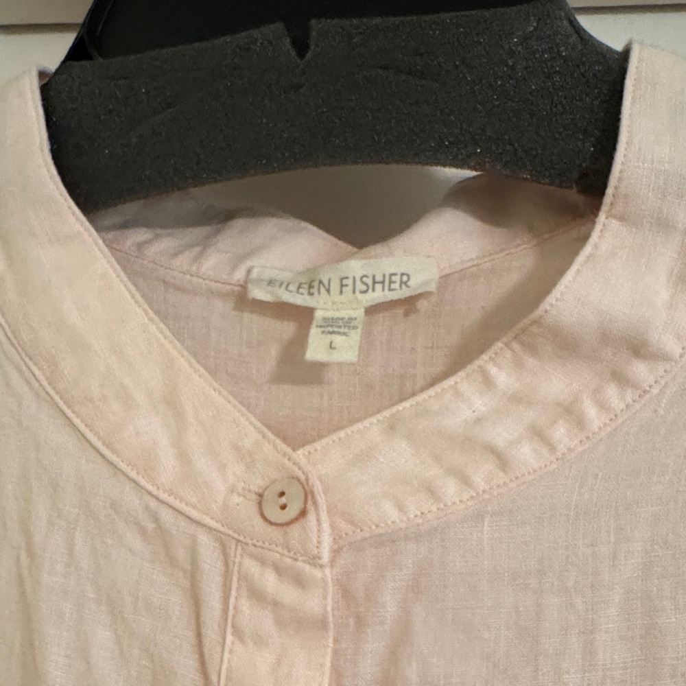 Eileen Fisher Light Peach Blouse & Pant NWOT - Picture 2 of 5